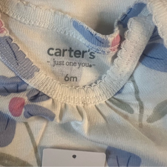 Carter's Blue and Pink Floral Baby Outfit - Picture 2 of 3
